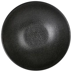 Assiette calotte en grès noir d19cm - vesuvio