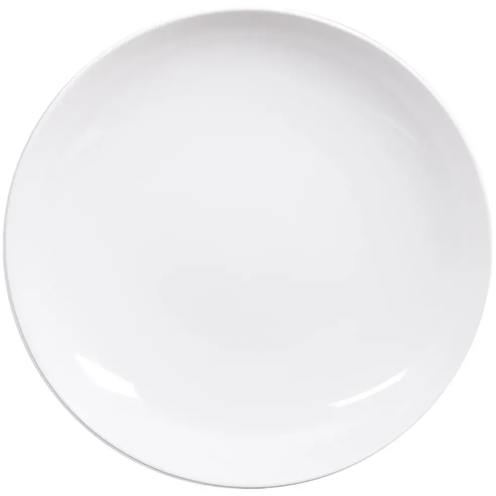 Assiette calotte en porcelaine blanc d21.5cm - selena