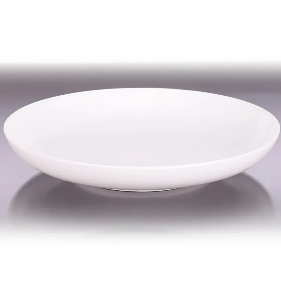 Assiette calotte en porcelaine blanc d21.5cm - selena