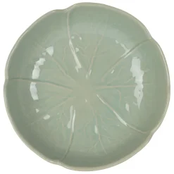 Assiette creuse chou en grès lichen d20cm
