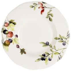 Assiette creuse en faïence blanche d22.9cm - Meredith