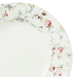 Assiette creuse en faïence multicolore d23cm - fleurs champs