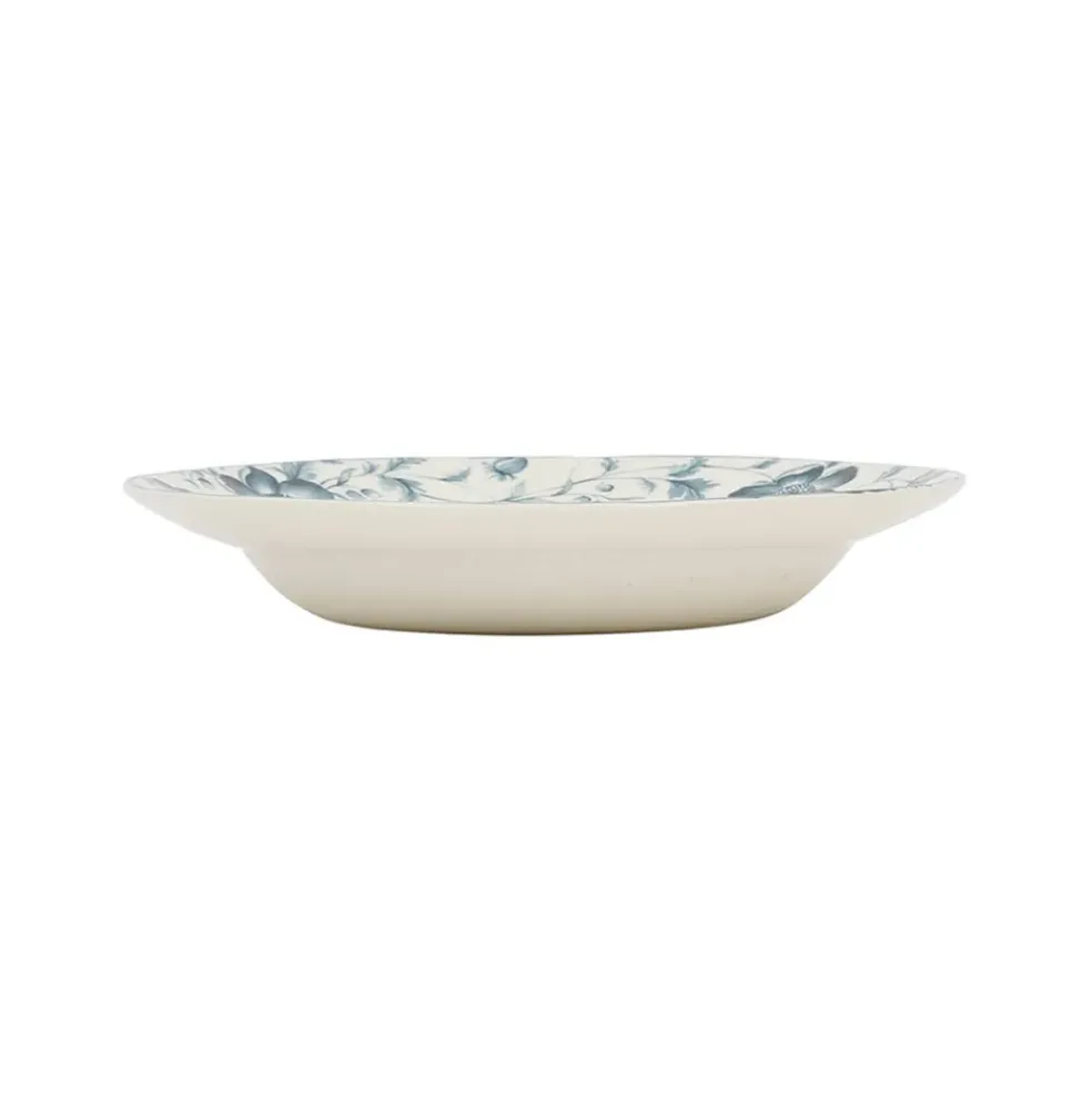 Assiette creuse en faïence bleu d23cm - Margaux