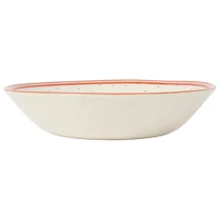 Assiette creuse en faIence rouge antique d20cm- josephine