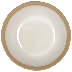 Assiette creuse en grès blanc d18cm - Jade
