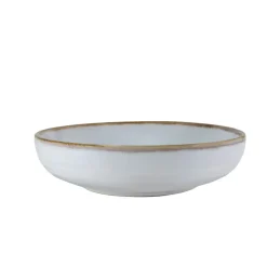 Assiette creuse en grès nacré d19cm - Nori