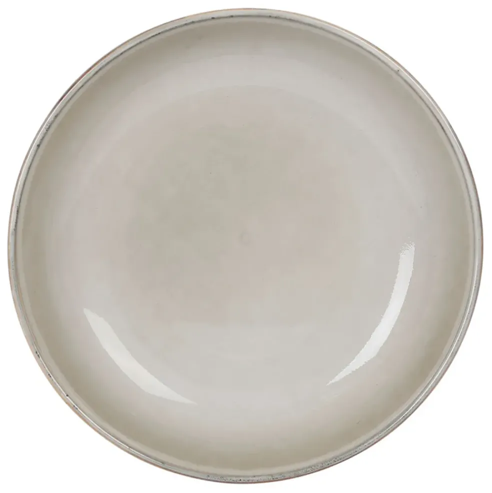 Assiette creuse en grès vert d19cm - Nori