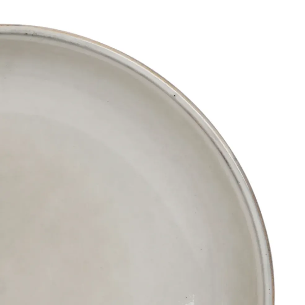Assiette creuse en grès vert d19cm - Nori