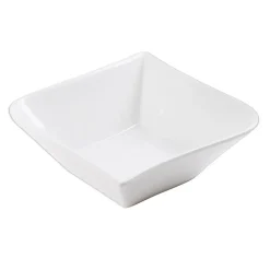 Assiette creuse en porcelaine blanc d15.5cm - melody
