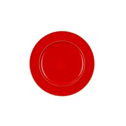 Assiette décorative Noël rouge d33cm - Mila