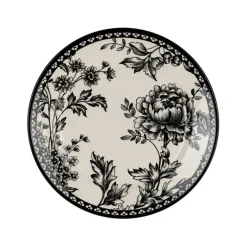 Assiette de dessert en faïence noir d20cm - Lison
