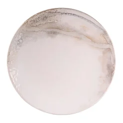 Assiette dessert en grès blanc d21cm - mojave