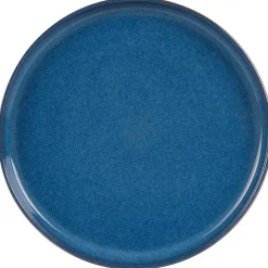 Assiette dessert en gres cobalt d22cm - uno