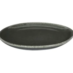 Assiette en grès vert d21cm - black forest