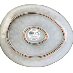 Assiette galet en grès gris d27.5cm - au gres du temps