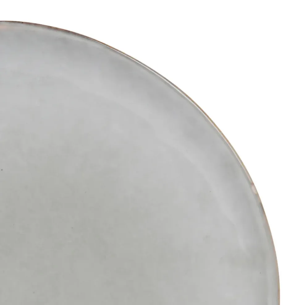 Assiette plate d28cm en grès vert - Nori
