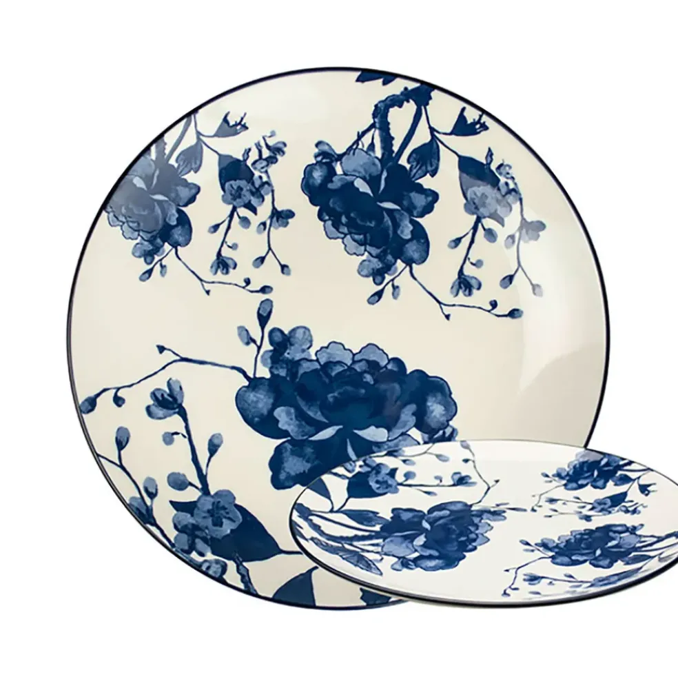 Assiette plate en céramique d26,5cm - Peony