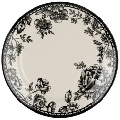 Assiette plate en faïence noir d26cm - Lison