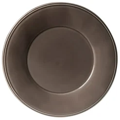 Assiette plate en faïence poivre d28.5cm - constance