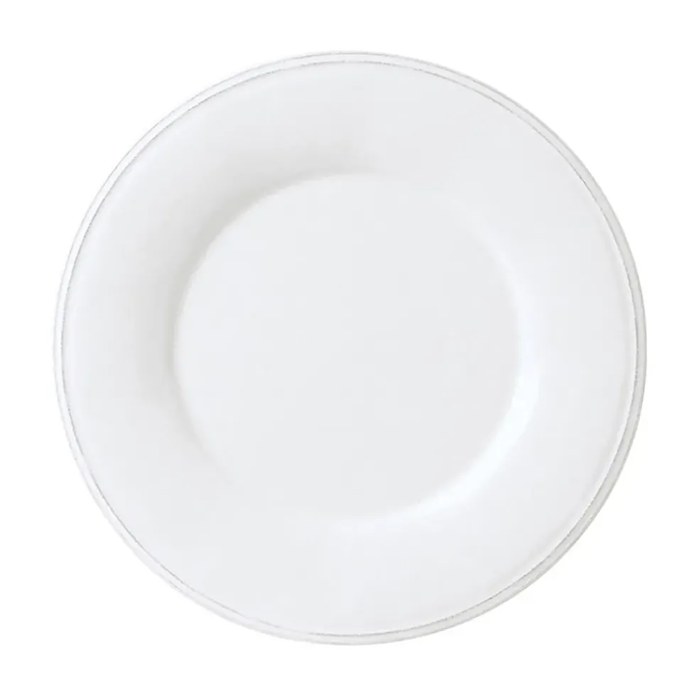 Assiette plate en faïence blanche d28.5cm - constance