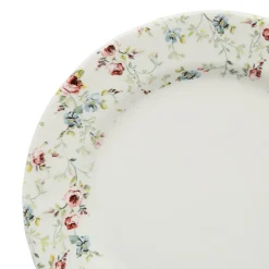 Assiette plate en faïence multicolore d26cm - fleurs champs