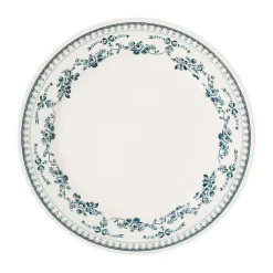 Assiette plate en faience bleu ancien d26cm - faustine