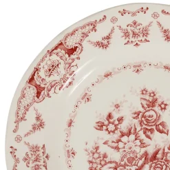 Assiette plate en faience bordeaux d26cm - clothilde