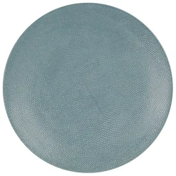Assiette plate en gres bleu d27cm - vesuvio