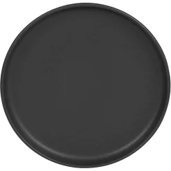 Assiette plate en gres noir d28cm - Uno