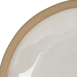 Assiette plate en grès blanc d28cm - Jade