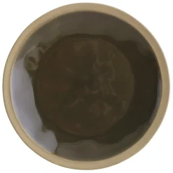 Assiette plate en grès kaki d28cm - Jade