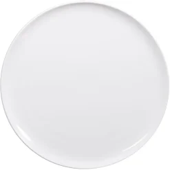 Assiette plate en porcelaine blanc d26.5cm - selena