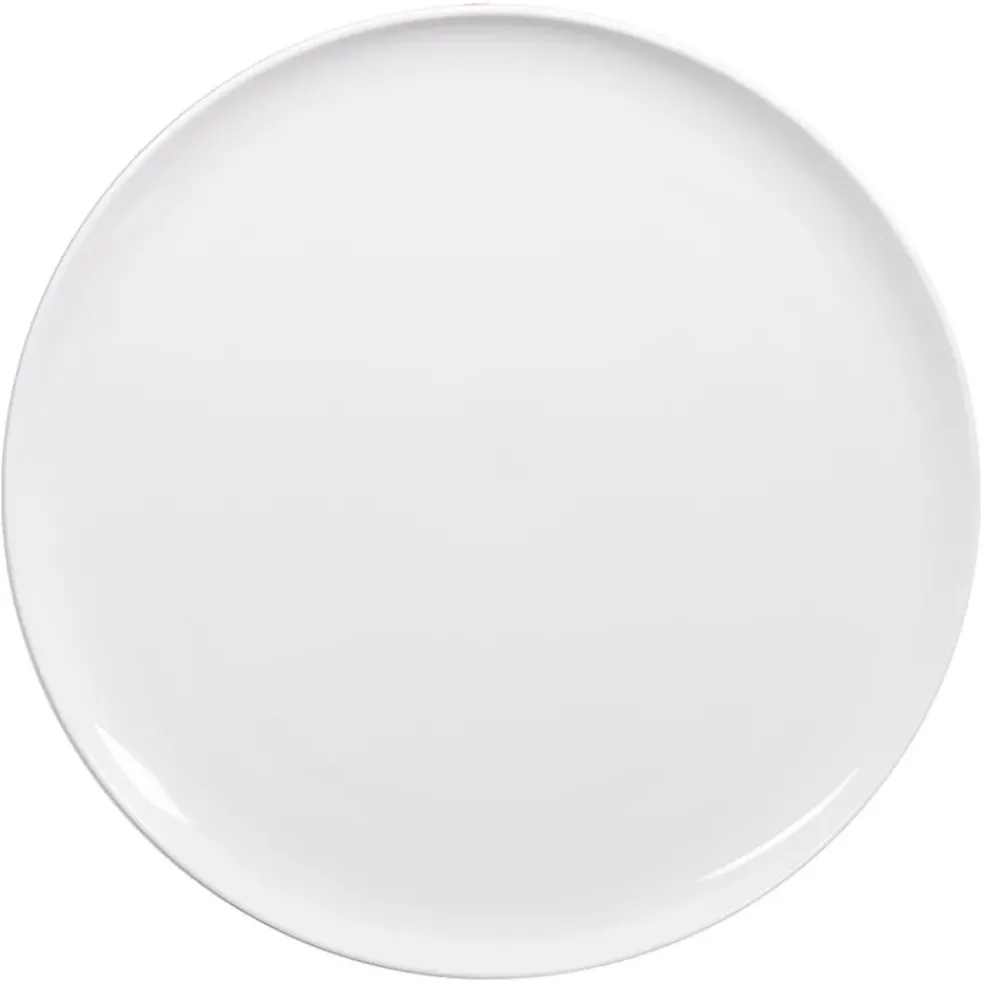 Assiette plate en porcelaine blanc d26.5cm - selena