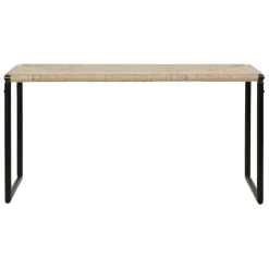 Banc en jute naturel et fer noir - madeira