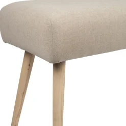 Banc en lin coton et pin écru - Element
