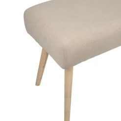 Banc en lin coton et pin écru - Element