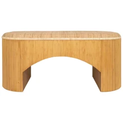 Banc en rotin et bambou naturel - Tamba