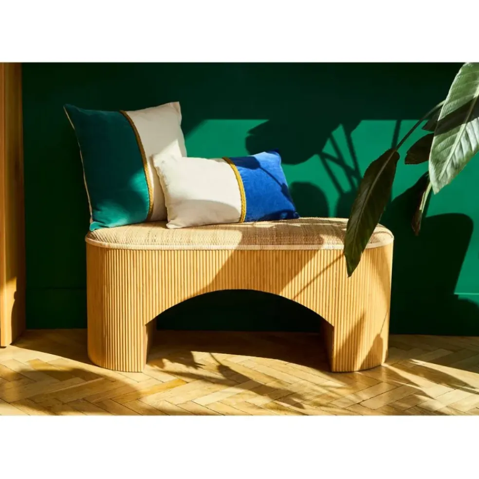 Banc en rotin et bambou naturel - Tamba