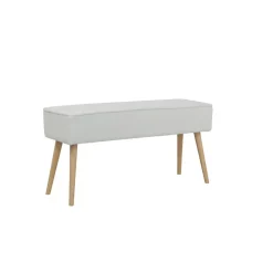 Banc en tissu bouclette ecru - Popy