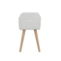 Banc en tissu bouclette ecru - Popy
