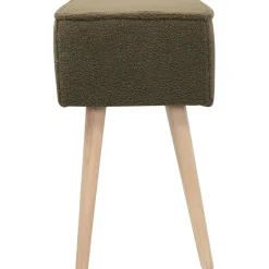 Banc en tissu bouclette kaki - Popy