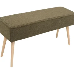 Banc en tissu bouclette kaki - Popy