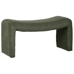 Banc en velours côtelé vert - Minimal
