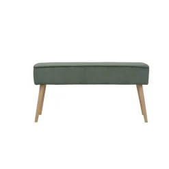 Banc en velours côtelé vert - Popy