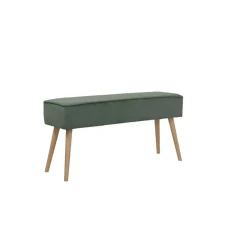 Banc en velours côtelé vert - Popy