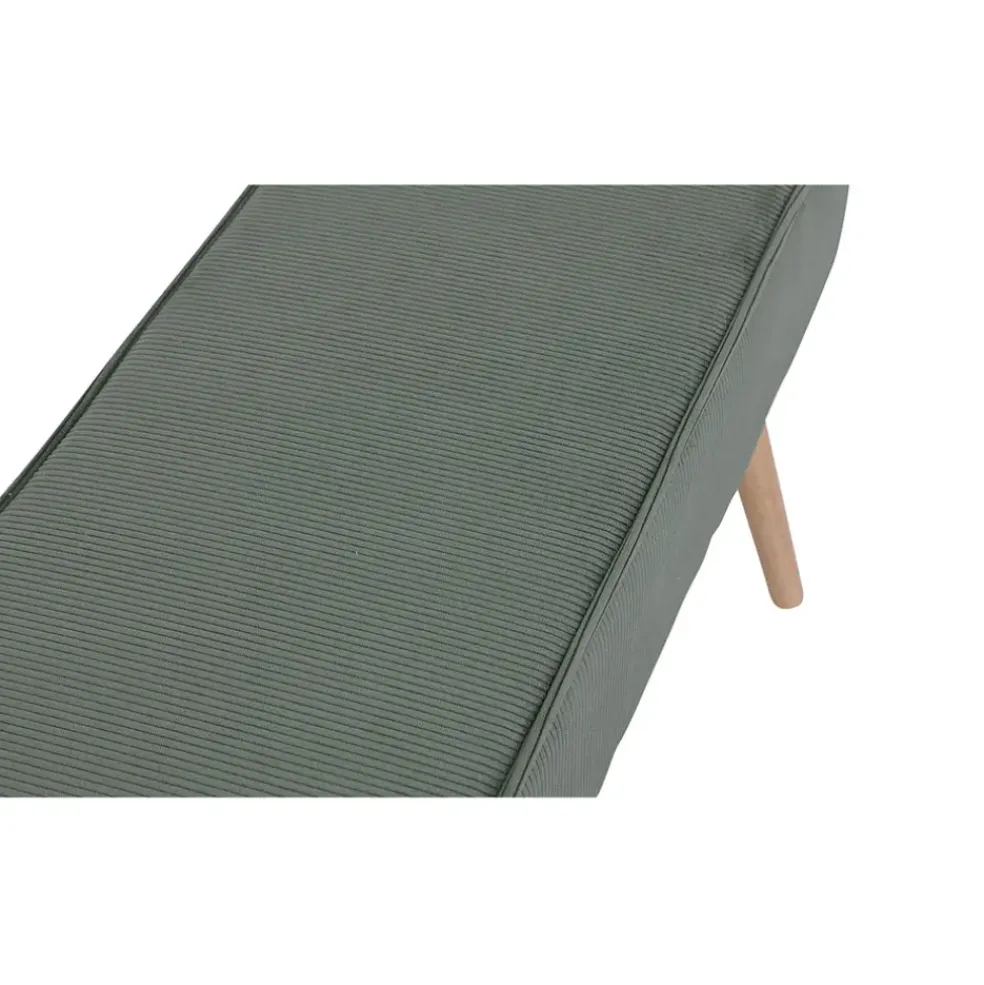 Banc en velours côtelé vert - Popy