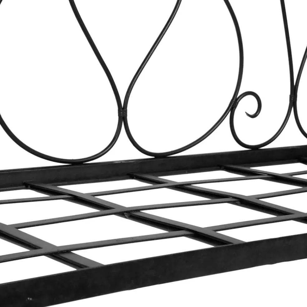 Banquette 2 places en fer forge brun - Volute