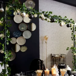 Barre décorative de table ajustable noir