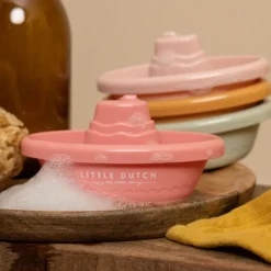 Bateaux de bain à empiler rose