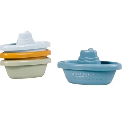 Bateaux de bain à empiler bleu